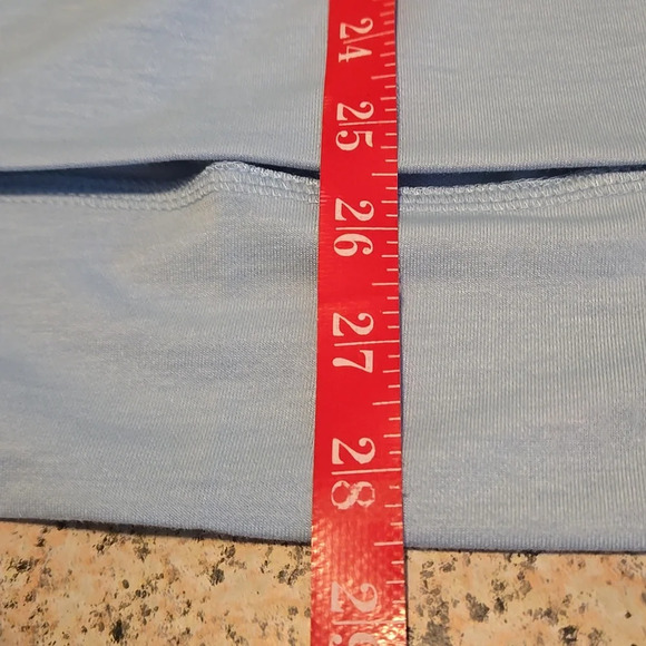 Dressin Sky Blue Soft Top Short Sleeve Hi-Lo Hem Boatneck Women Size XL - Picture 8 of 14